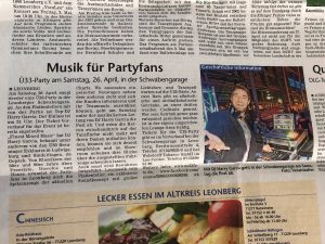 Artikel_ue33-Party_Schwabengarage