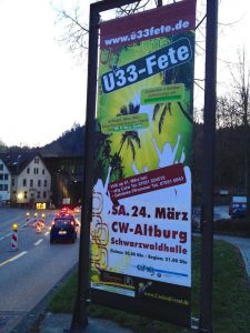 Plakat_Ue33-Fete_Schwarzwaldhalle_Calw